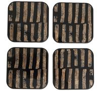 Orsina Celina Set Of Four Square Coasters in Black Orsina Black