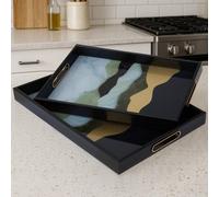 Orsina Celina Set Of Two Rectangular Trays Assorted Colour