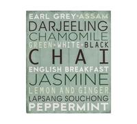 Orsina Chai Wall Plaque, Rustic Wood Sign With Chai Typography In Bold Letters, Warm Natural Finish Adds