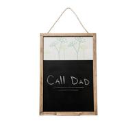 Orsina Chalkboard, Floral Frame With Delicate Cow Parsley Illustration, Functional Writing Surface For Notes And