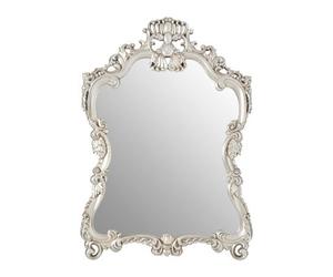 Orsina Champagne Decorative Swirl Design Wall Mirror,distinctive Mirror With Cartouche Frame,perfect For Gifting