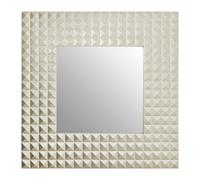 Dimano Champagne Finish 3D Geometric Wall Mirror Premier Housewares Gold One Size