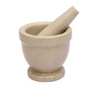 Orsina Champagne Marble Mortar & Pestle,perfect Grinding Pestle & Mortar,easy To Clean Large Mortar & Pestle
