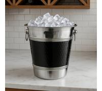 Orsina Champagne/wine Hammered Black Band Bucket