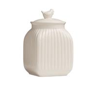 Orsina Charming Medium Canister, Practical Design Kitchen Canister For Ingredients, Stainless Steel Canister in Cream Orsina Cream