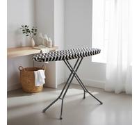 Orsina Chevron Ironing Board Cover, Stylish Grey & White Pattern With Padded Cotton Surface, Fits Standard in Black Orsina Black
