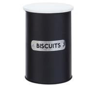 Orsina Chic Design Biscuit Canister, Functional Design Metal Canister, Durable Stainless Steel Canister For Kitchen in Black Orsina Black