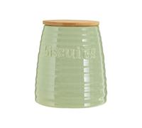 Orsina Chic Design Green Dolomite Biscuit Canister, Stylish Canister, Durable Canister For Storing Ingredients