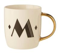 Mimo Diamond Deco M Letter Monogram Mug
