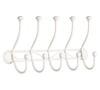 Orsina Chic Wall Screw Fixing 10 Hook Hanger in Cream Orsina Cream