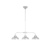Orsina Chrome 3 Pendant Ceiling Light, Industrial Style Hanging Light With Chrome Finish, Pendant Lamp in Silver Orsina Silver