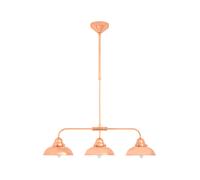 Orsina Chrome 3 Pendant Ceiling Light, Industrial Style Hanging Light With Chrome Finish, Pendant Lamp in Gold Orsina Gold