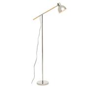 Orsina Chrome Adjustable Floor Lamp, Convenient Office Lamp, Space-Saver Floor Lamp, Rotating Bedroom Lamp