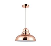 Orsina Chrome Finish Bowl Shaped Pendant Light, Ceiling Lamp With Reflective Exterior, Polished Pendant Lighting in Gold Orsina Gold
