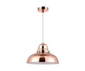 Orsina Chrome Finish Bowl Shaped Pendant Light, Ceiling Lamp With Reflective Exterior, Polished Pendant Lighting in Gold Orsina Gold