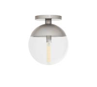 Orsina Chrome Finish Ceiling Light, Hanging Light With Transparent Glass Globe, Nordic-Inspired Lighting For Rooms in Silver Orsina Silver