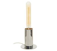 Orsina Chrome Finish Table Lamp, Easy To Assemble Bedside Table Light, Eco-Friendly Lamp For Table Living Room