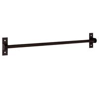 Orsina Chrome Hanging Rail, Wall Mounted Rail For Organising Kitchen Utensils Or Towels, Metal Construction in True Black Orsina True Black