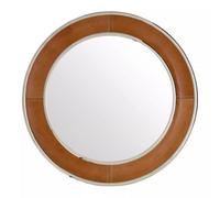Orsina Churchill Tan Genuine Leather Wall Mirror