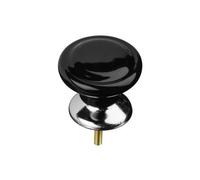 Premier Housewares Classic Design Drawer Knobs - Black, Set of 4