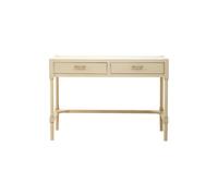 Orsina Classic Design Two Drawer Antique Pearl Desk, Functional Computer Desk For Office, Durable Design Desk