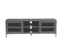 Interiors by Premier TV Unit Acier Metal Grey L:150cm