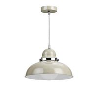 Premier Housewares E27 Edison Screw 40 W Vermont Pendant Ligh, 115 x 30 x 30 cm - Clay