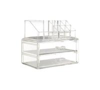 10 Compartment Cosmetics Organiser, Clear