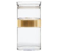 Orsina Clear Kitchen Storage Jar with Airtight Lid, Tea Coffee & Sugar Canister, Square Kitchen Jar for Storage Orsina Clear