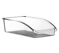 Orsina Clear PS Plastic Small Fridge Organiser, Clear Pantry Storage Bin, Plastic Storage Box For Food & Drinks Orsina Clear