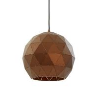 Orsina Coffee Finish Geometric Pendant Light, Durable Steel Shade with Gold Interior, Modern Lighting Feature Orsina Gold