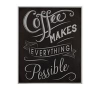 Orsina Coffee Makes Everything Wall Plaque in Black Orsina Black