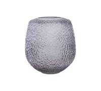 Orsina Colbie Medium Embossed Grey Glass Vase