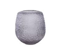 Orsina Colbie Medium Embossed Grey Glass Vase Orsina Grey