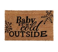 Cold Outside Doormat, PVC Backed Coir, Natural