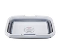 Orsina Collapsible Grey White Basket With Handles