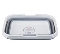 Orsina Collapsible Red Laundry Basket With Handles, Space Efficient Organizer, Functional Thermoplastic Rubber Basket in Grey Orsina Grey