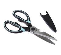 Orsina Comfortable Black And Pastel Green Scissors, Eronomic Sharp Scissors, Multipurpose Stainless Steel Scissors