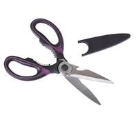 Orsina Comfortable Black And Purple Scissors, Eronomic Sharp Blades Scissors, Multipurpose Stainless Steel Scissors