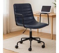 Orsina Comfortable Grey Home Office Chair, Ergonomic Work From Office Chair, Movable Ergonomic Chair For Bedroom