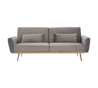 Interiors By Ph Grey 2 Seater Velvet Sofa Bed, Grey