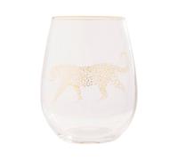 Nomi Leopard Wine Glass Premier Housewares Clear One Size