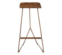 Orsina Comfortable Leather Bar Stool For Home Bar, Durable Copper Finish Counter Seat, Elegant Kitchen Bar Stool