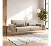 Orsina Comfortable Mink Velvet Sofa Bed, Functional Pull Out Sofa Bed For Livingroom, Modern Style Sofa Bed in Brown Orsina Brown