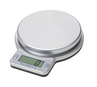 Orsina Compact 3kg Round Electronic Kitchen Scale, Elecronic Style Kitchen Scale, Easy To Read Digital Baking Scale in Silver Orsina Silver