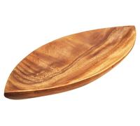 Orsina Compact Acacia Large Leaf Platter, Handcrafted Platter For Livingroom, Versatile Livingroom Platter in Natural Orsina Natural