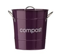 Orsina Compact Compost Steel Bucket Bin in Purple Orsina Purple