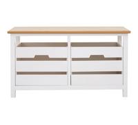 Orsina Compact Design 2 Drawer Bench, Modern Design Chest Of Drawers For Livingroom, Minimalist Storage Chest in Natural Orsina Natural