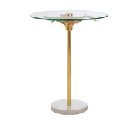 Orsina Compact Small Side Table, Functional Corner Table, Versatile Side Table By The Couch, Sleek Bedside Table in Gold Orsina Gold