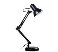 Premier Housewares Interiors By Premier Comtemporary Black Desk Lamp, Modern And Timeless Design Bedside Table Light, Sleek Lamp On Livingroom Table